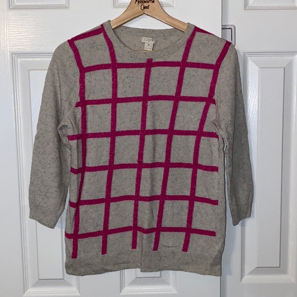 J. Crew Medium Crop Sleeve Sweater - Picture 1 of 5